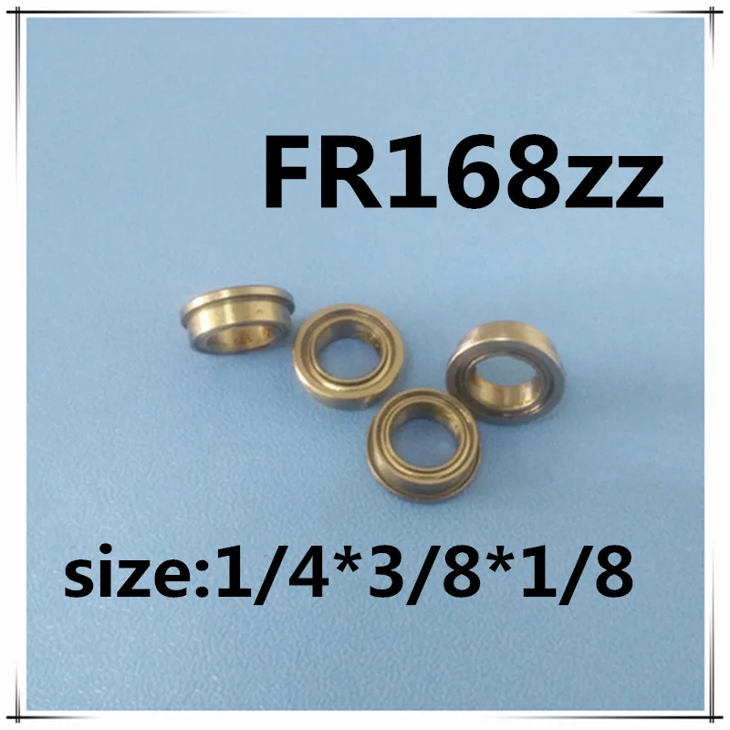 Fevas 10 PCS FR168ZZ Flanged Bearings 1/4 x 3/8 x 1/8 Inch Flange Ball Bearings RIF-614ZZ Fevas 10 PCS FR168ZZ Flanged Bearings 1/4 x 3/8 x 1/8 Inch Flange Ball Bearings RIF-614ZZ