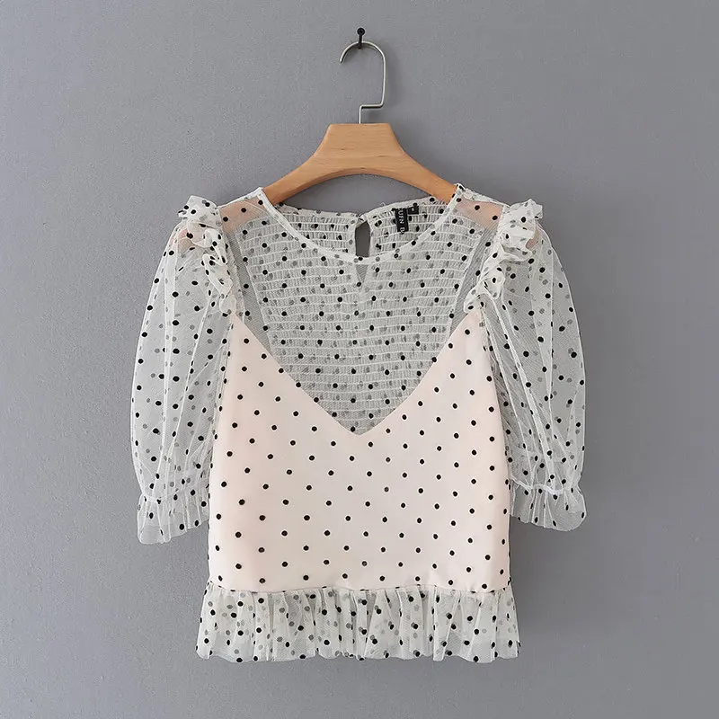 

Xiaozhou 48-19122 European and American Fashion Layered Decorative Wave Top