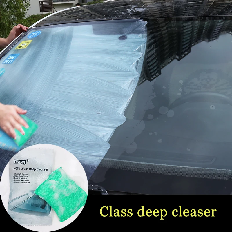 

Car Glass Oil Film Scratch Removing Cleaning Washing Sponge Removed Dirt Scratches Grease Resins Repair Sponge car styling