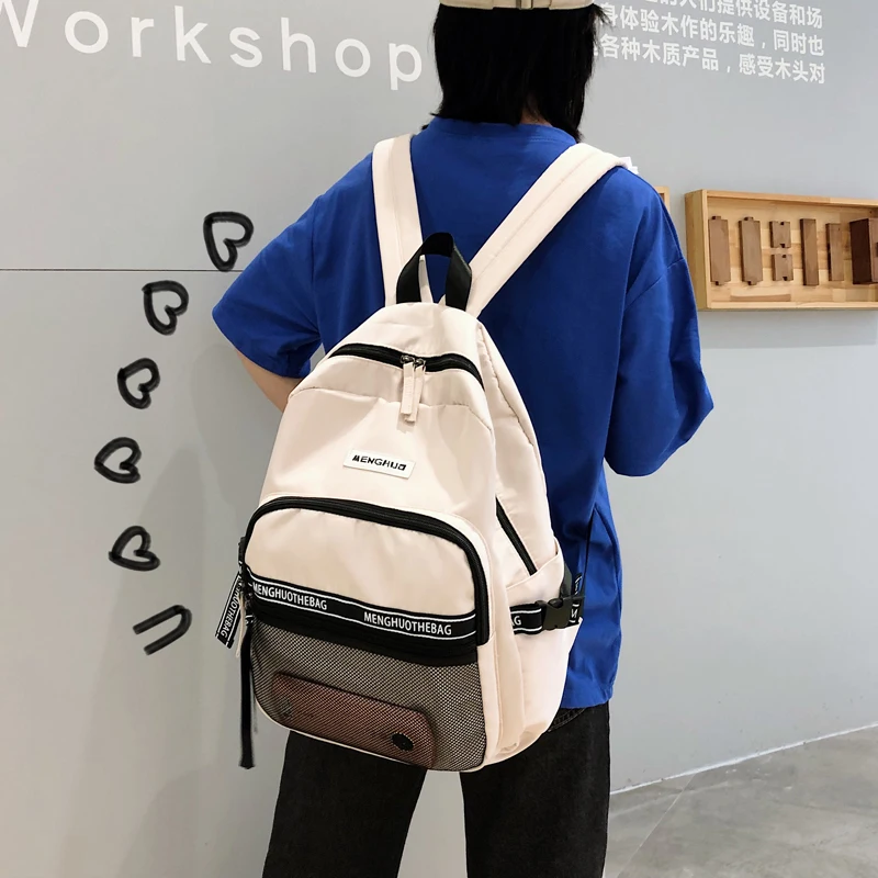 

2019 Women Bagpack Preppy Style Student School Bags Simple Girl Backpack Bag Korean Design Women Back Pack Female for Teenager