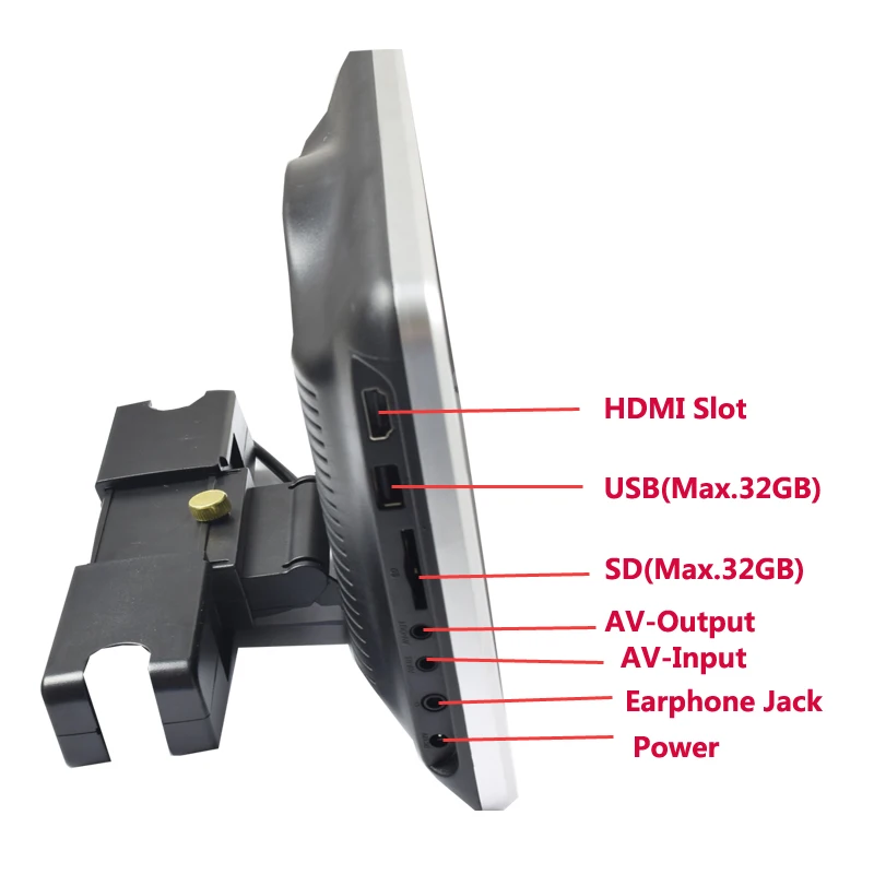 Dvd-плеер Автомобильная Поддержка USB/SD/HDMI/IR/FM/динамик подголовник автомобиля монитор 2 шт. 10,1 дюймов сенсорная кнопка игры пульт дистанционного управления MP5 автомобильный телевизор