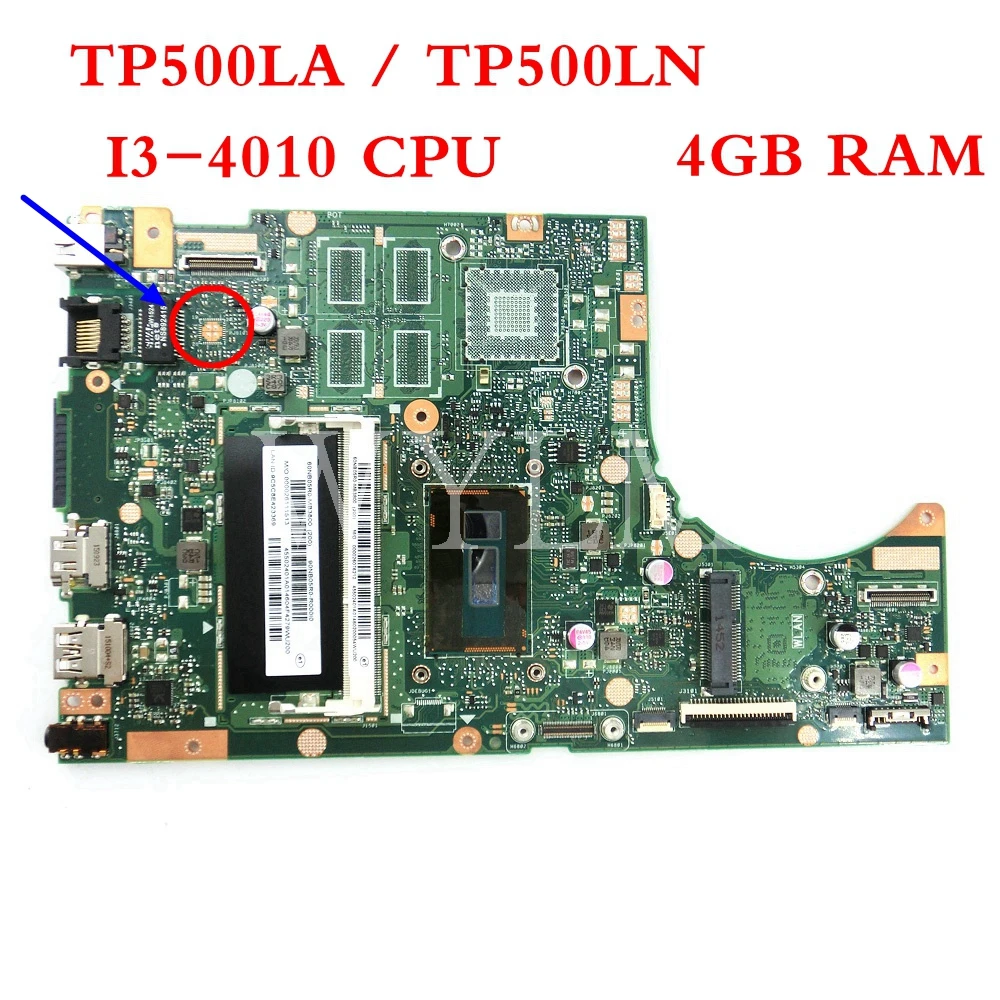 TP500LA/TP500LN/GM I3-4030 cpu اللوحة ل ASUS TP500LA TP500LN اللوحة المحمول اختبار عمل الشحن المجاني