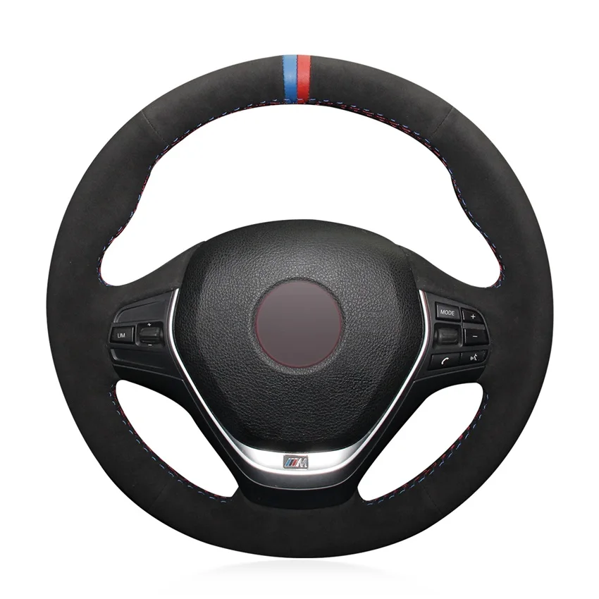 braid on the steering wheel cover for BMW F20 2012-2018 F45 2014-2018 F30 F31 F34 2013-2017 F32 F33 F36