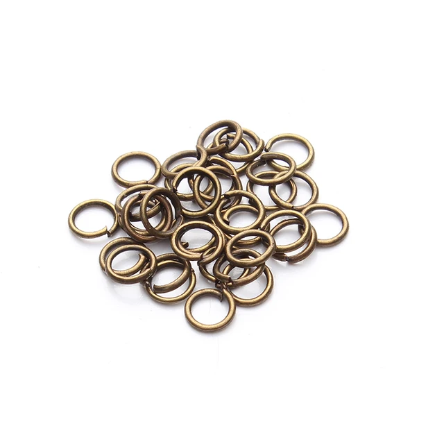 Lote de anillos de salto de 4, 5, 6, 8, 10 y 12mm, conector de fabricación de joyas DIY, accesorios de joyería, suministros de hallazgos, 200 Lote de anillos de salto de 4, 5, 6, 8, 10 y 12mm, conector de fabricación de joyas DIY, accesorios de joyería, suministros de hallazgos, 200