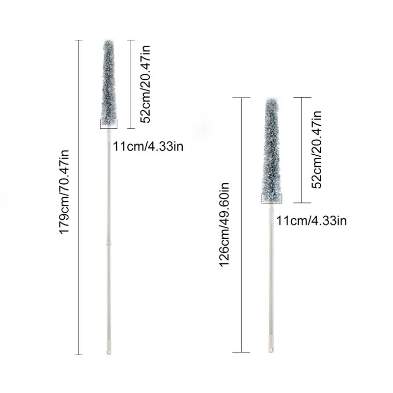 Congis 1 шт. изогнутая длинная щетка для пыли с ручкой Выдвижная Подвеска из сверхтонкого волокна Чистящая Щетка Бытовая Мебель автомобильный пылеочиститель