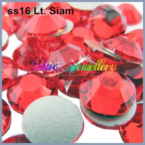 Бесплатная доставка! 1440 шт./лот SS16 (3.8 4.0 мм) lt. siam плоской задней Номера