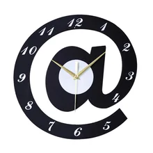 Creative letters 12 Inch Black Wood Digital font b Wall b font font b Clock b