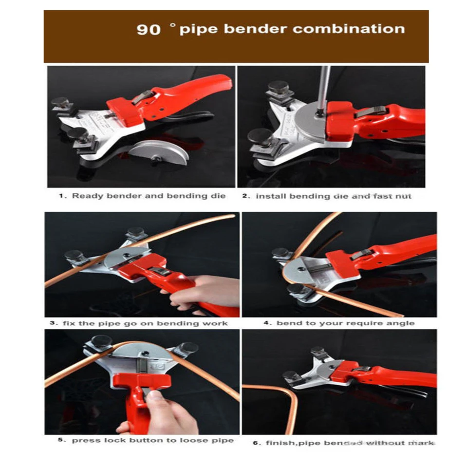 Meijiabuy трубопровод Бендер WK-666 медная труба трубчатый изгиб ручной инструмент для гибки труб комплект 5-12 мм Бесплатная доставка