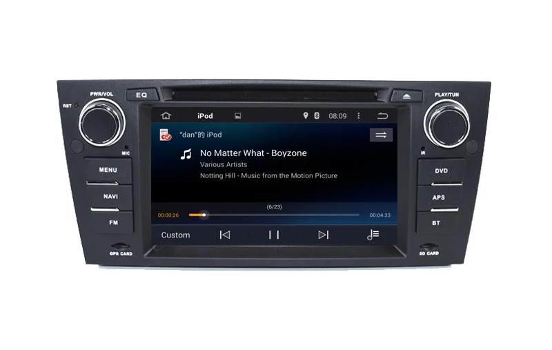 Sale Android 7.1 Car GPS DVD Navi for BMW E90 E91 E92 With Bluetooth Wifi 4G USB SD Steering wheel Control stereo Free 8GB map 1
