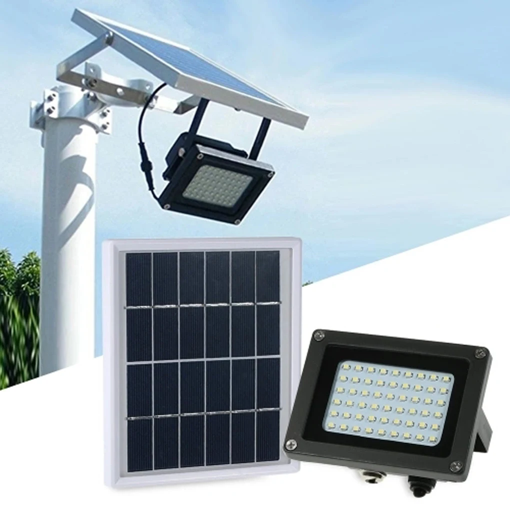 

54 LED Solar Sensor Floodlight IP65 Waterproof Lawn Garden Street Outdoor Landscape Lamp Wall Spotlight Bulb