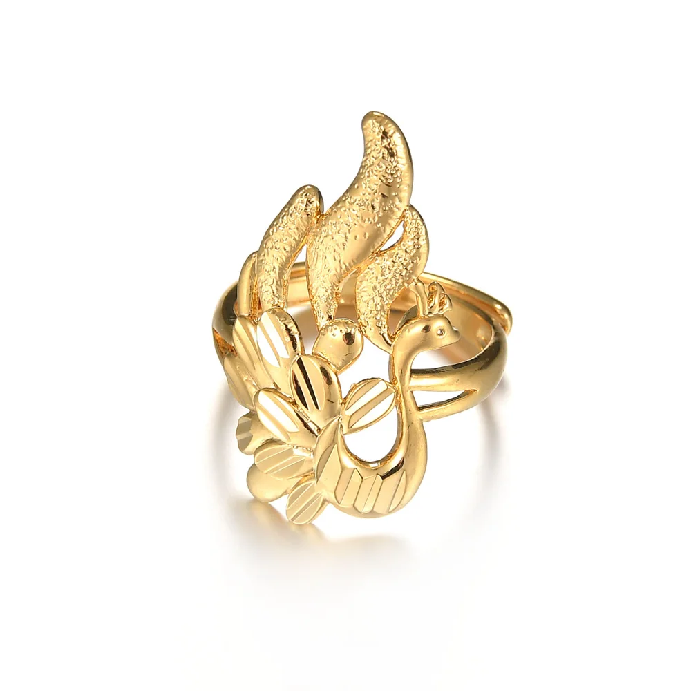 MeMolissa новые кольца «Павлин» для женщин ювелирные изделия Модный золотой цвет вечерние свадебные Животные Мода кольцо подарок оптом