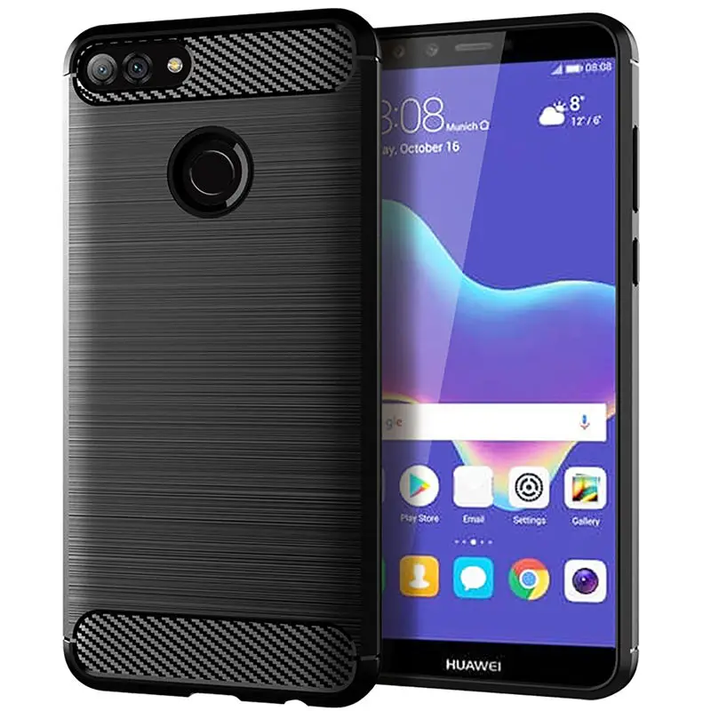 Чехол для Huawei Y9 2018 силиконовый мягкий ТПУ чехол телефона FLA LX1 Y 9 Y92018 задняя