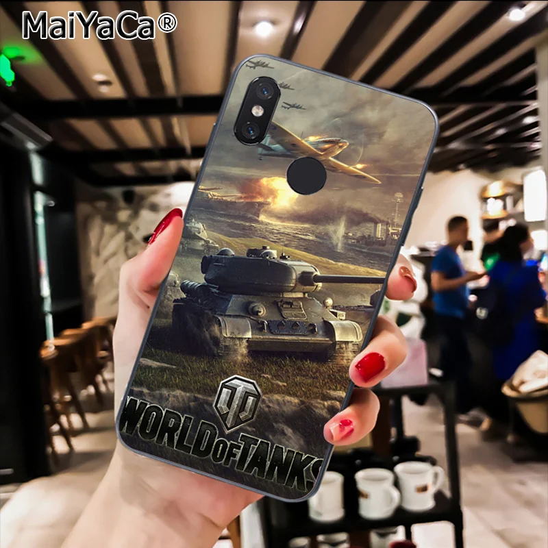 MaiYaCa world of tanks Черная мягкая крышка чехол для телефона для Xiaomi Redmi8 4X 6A S2 7A 6A Redmi 5 5Plus Note5 7 Note8Pro