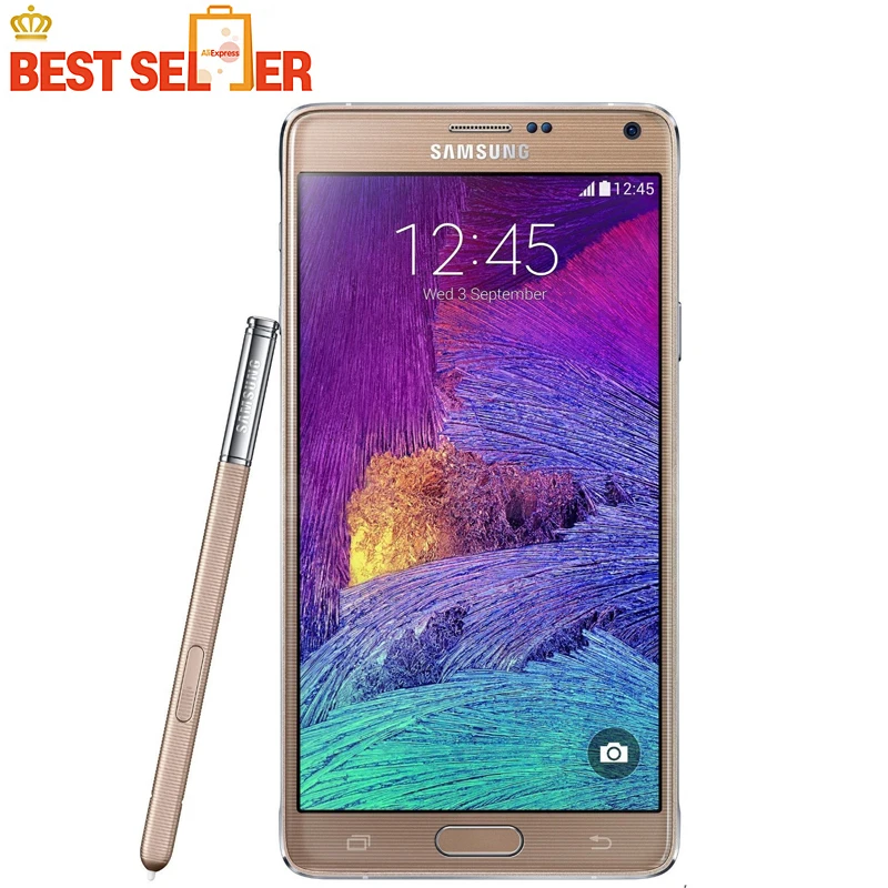 Оригинальный разблокирована Samsung Galaxy Note 4 N910A N910F N910P г LTE мобильные телефоны 5 7