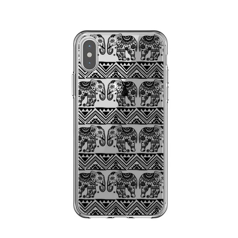 Сексуальный цветочный чехол для телефона Apple iPhone 7 8 6 6s 5 5S SE Plus прозрачные мягкие