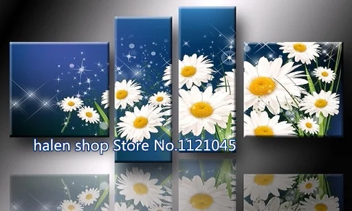 

Diamond Embroidery sunflower 5d Diamond Painting Square Full Rhinestone Household Decoration Cross Stitch 4pcs/set NW515