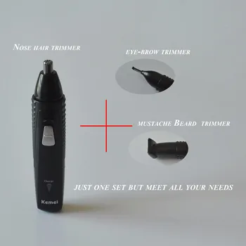 

3 in 1 Electric nose trimmer rechargeable women face care beard shaver for nose & ear men's ear nose hair cutter