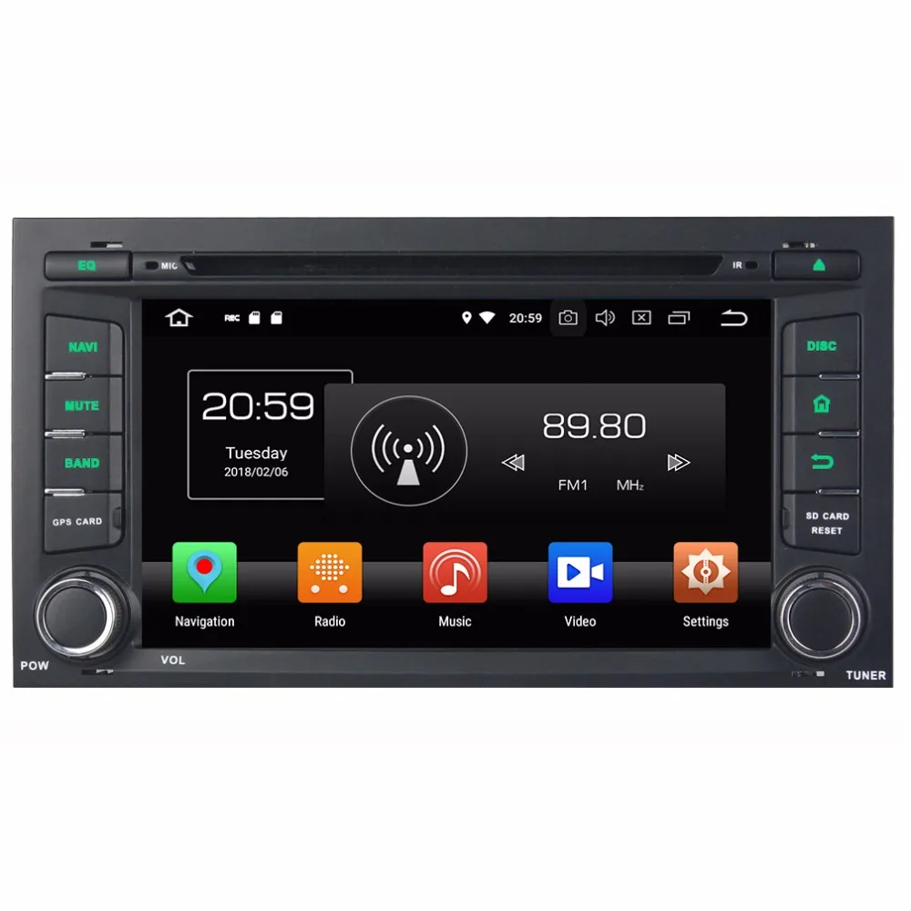 

4GB RAM 32GB ROM Android 8.0 Octa Core Stereo GPS Navigation 1 Din car multimedia radio player for Seat Leon 2014