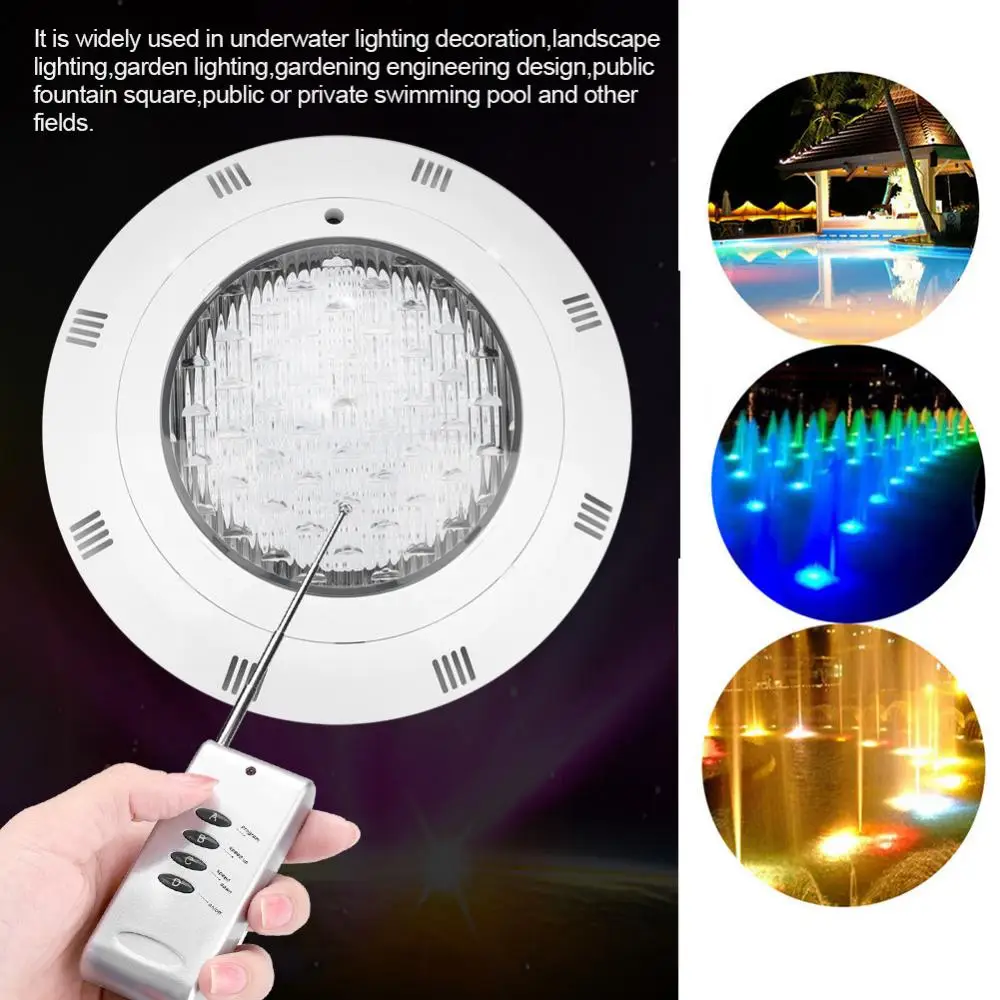 

30W 300 LED RGB Swimming Pool Light Underwater IP68 Waterproof LED Light Multi-Color zwembad lamp With Remote Control