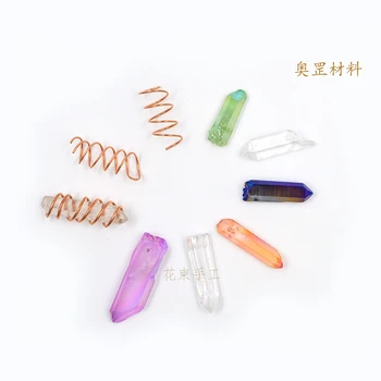 

Crystal Column Organ Material Healing Crystal Stone Quartz Single Pointed Column DIY Gemstone Jewelry Decoration Minerals