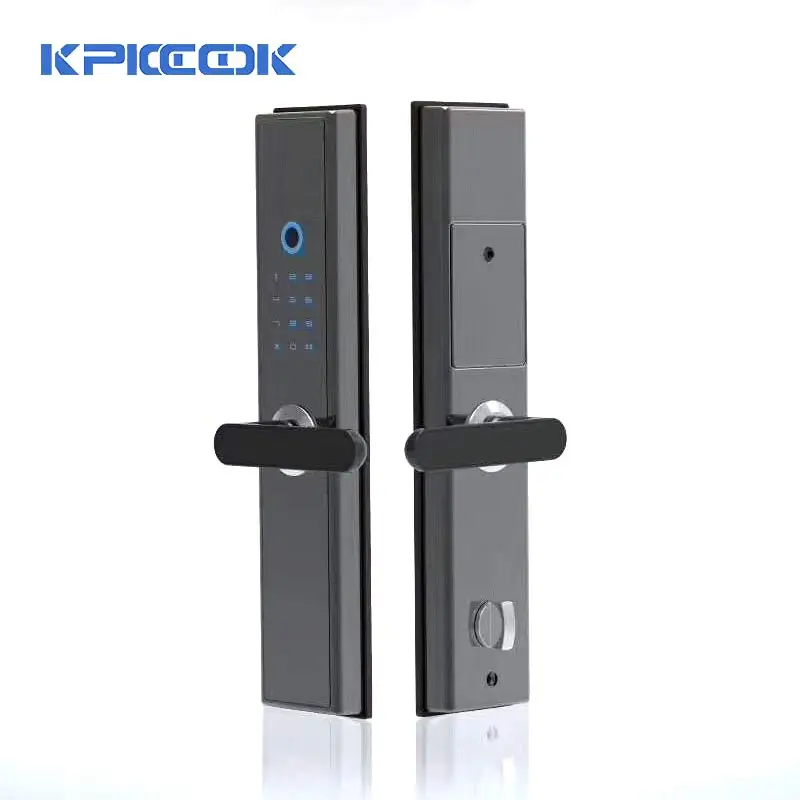 

KPIOCCOK Smart Door Lock Fingerprint Lock 3D Scanning Electronic Door Lock Assword Access Control Card Intelligent Door Lock A10