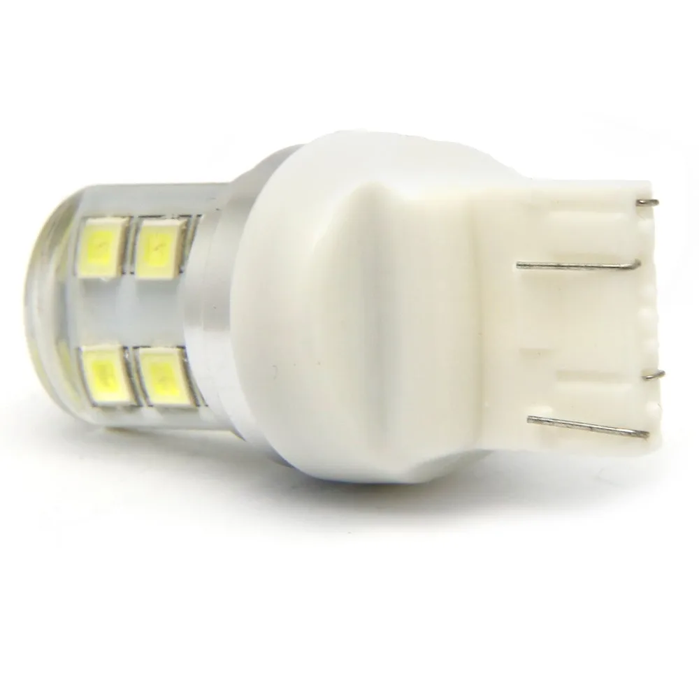 Автомобильная светодиодная лампа T20 2835 12 SMD Blink Silicone Shell 7443 чипов холодного белого