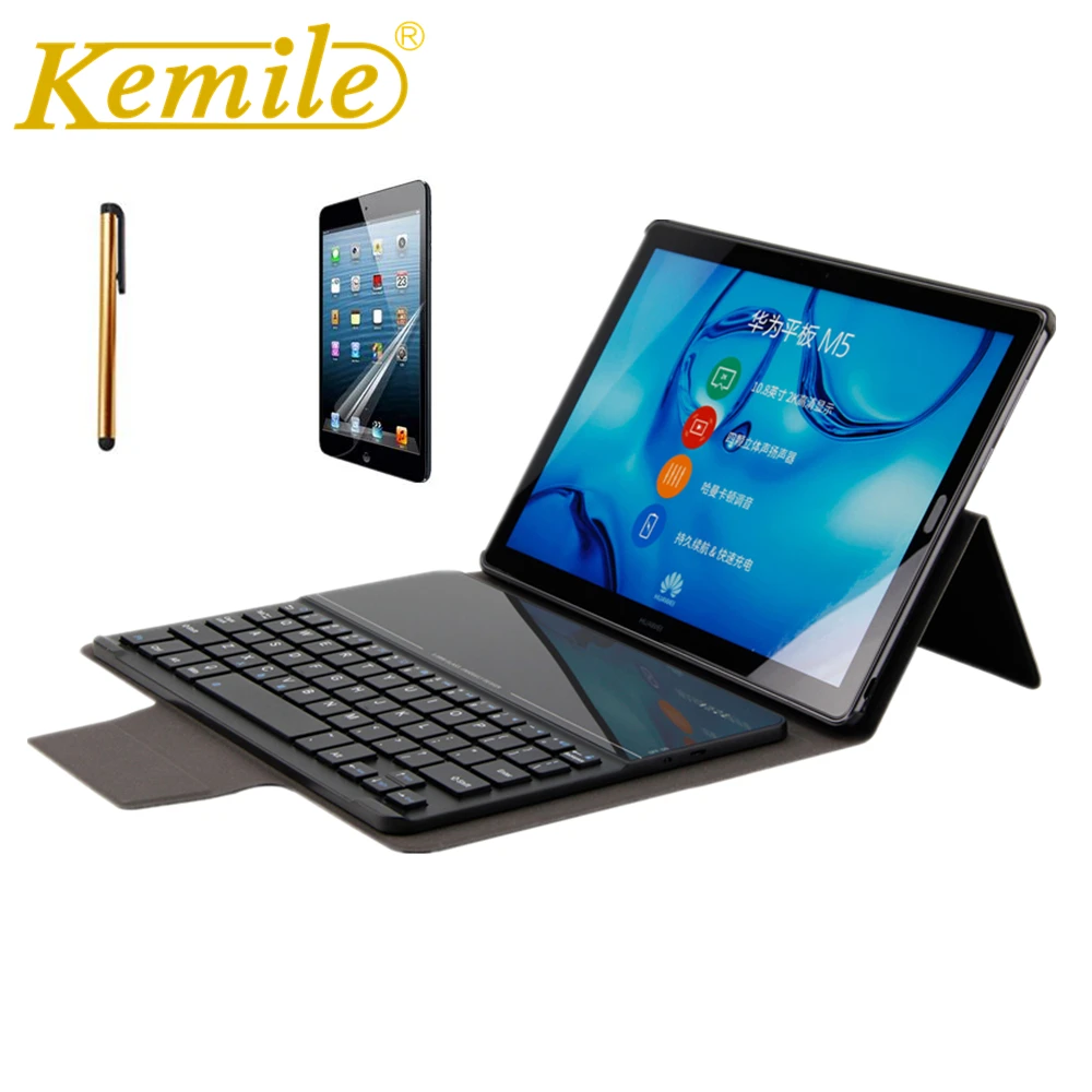 Kemile PU кожаный чехол для Huawei MediaPad M5 10 8 &quotCRM AL09 CRM W09 Вт Беспроводная Bluetooth клавиатура