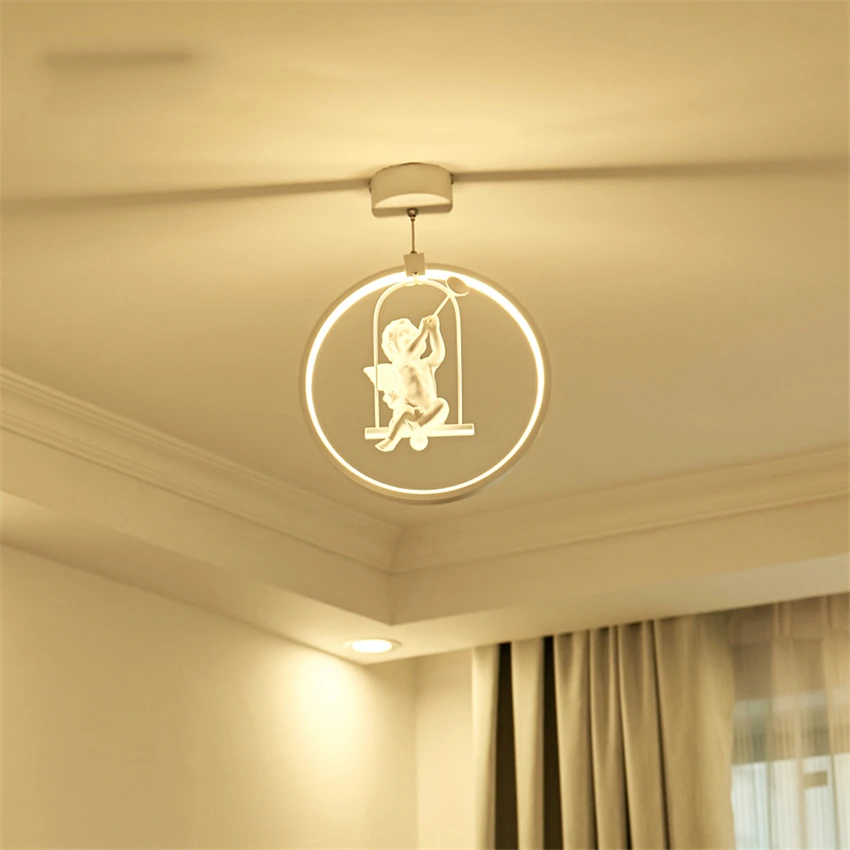 Ангелы подвесной светильник s люстра светильник ing led hanglamp Лофт Декор лампы светильник для гостиной спальни подвесной светильник