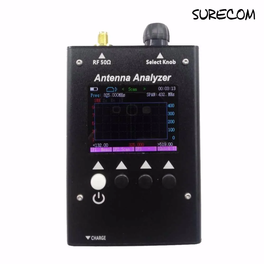 Surecom sa250a Цвет Графический Телевизионные антенны анализатор 132 173 мГц и 200 260 400 519