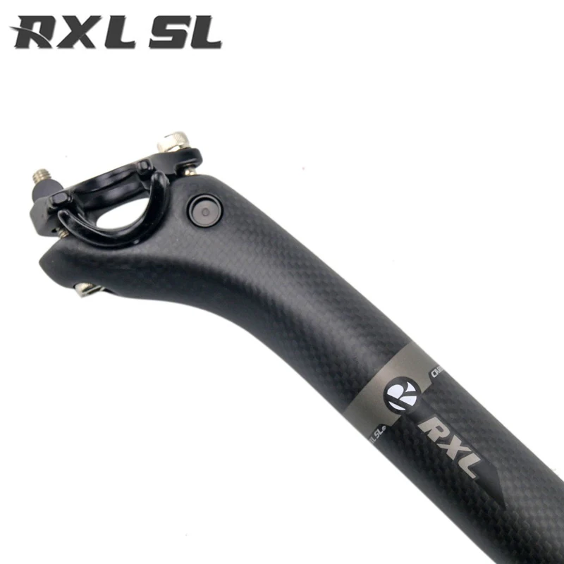 RXL SL углеродный материал Подседельный штырь 27,2/30,8/31,6 мм велосипед Подседельный штырь Setback 3 K матовый серый Utra-light сиденье для горных велосипедов post Carbon