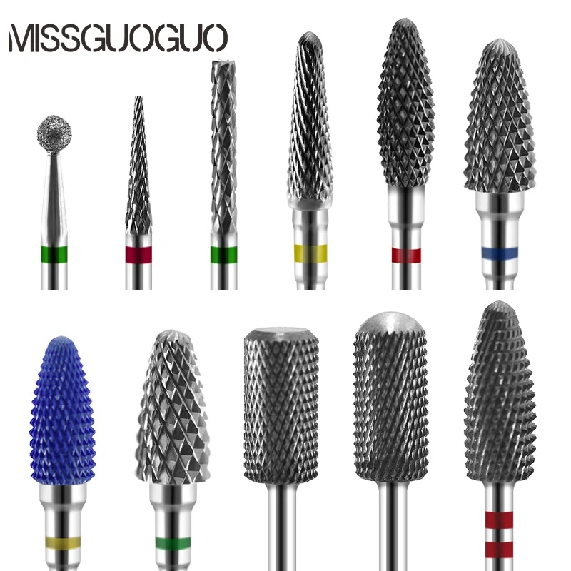 

MISSGUOGUO Carbide Nail Drill Bits Rotary Milling Cutters for Electric Manicure Machine Polish Nails 29 Designs Nail Art Drill