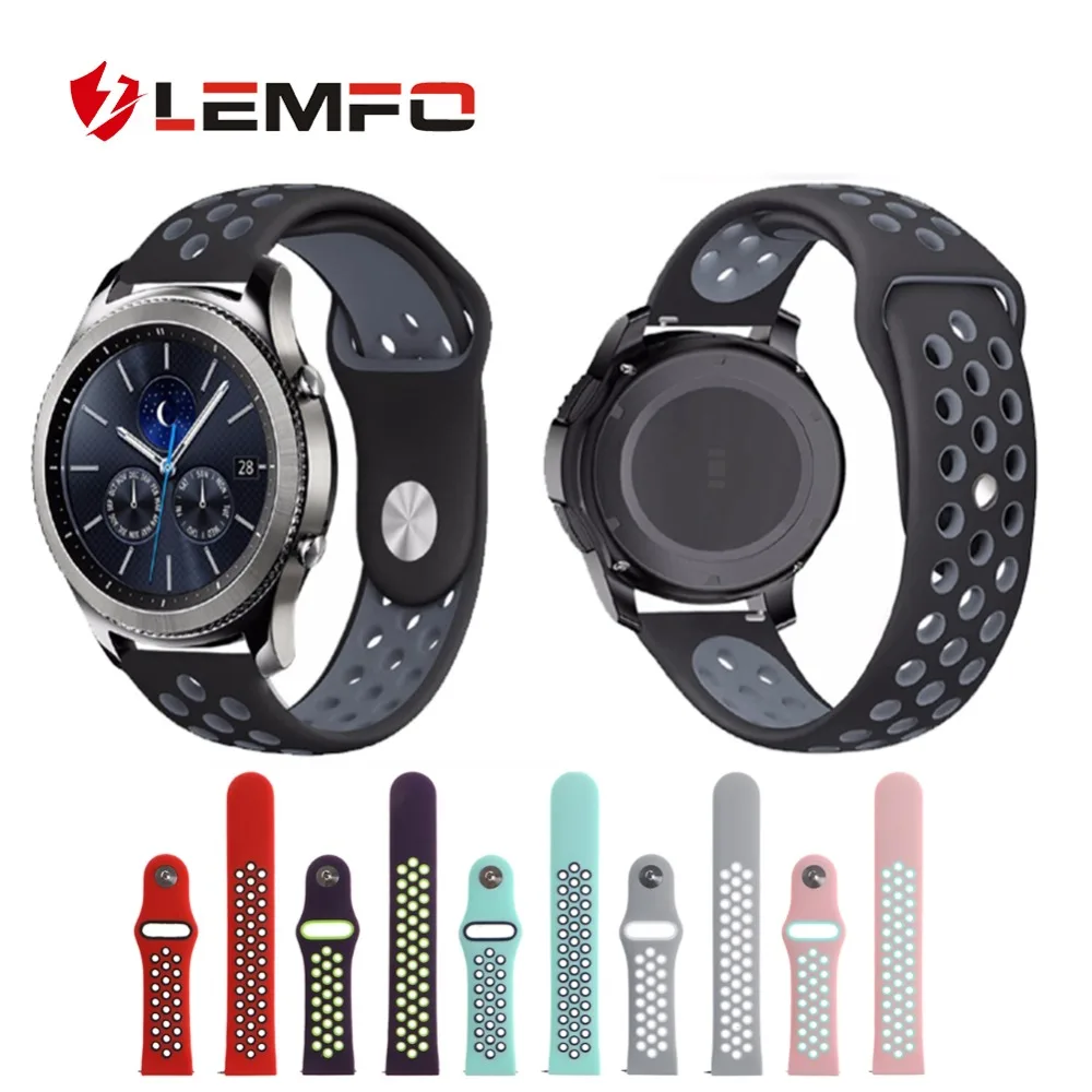 

LEMFO Silicone Double Color Band For huawei watch gt Watch Strap Replacement Fitness Bracelet Fashion for huawei watch gt