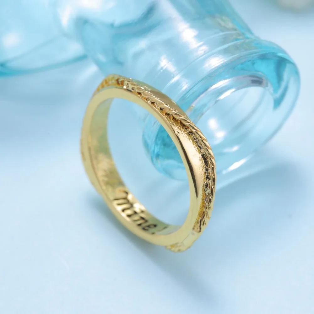 Rinhoo couple Ring for women party Anniversary Engagement Engrave mine Romantic wedding ring