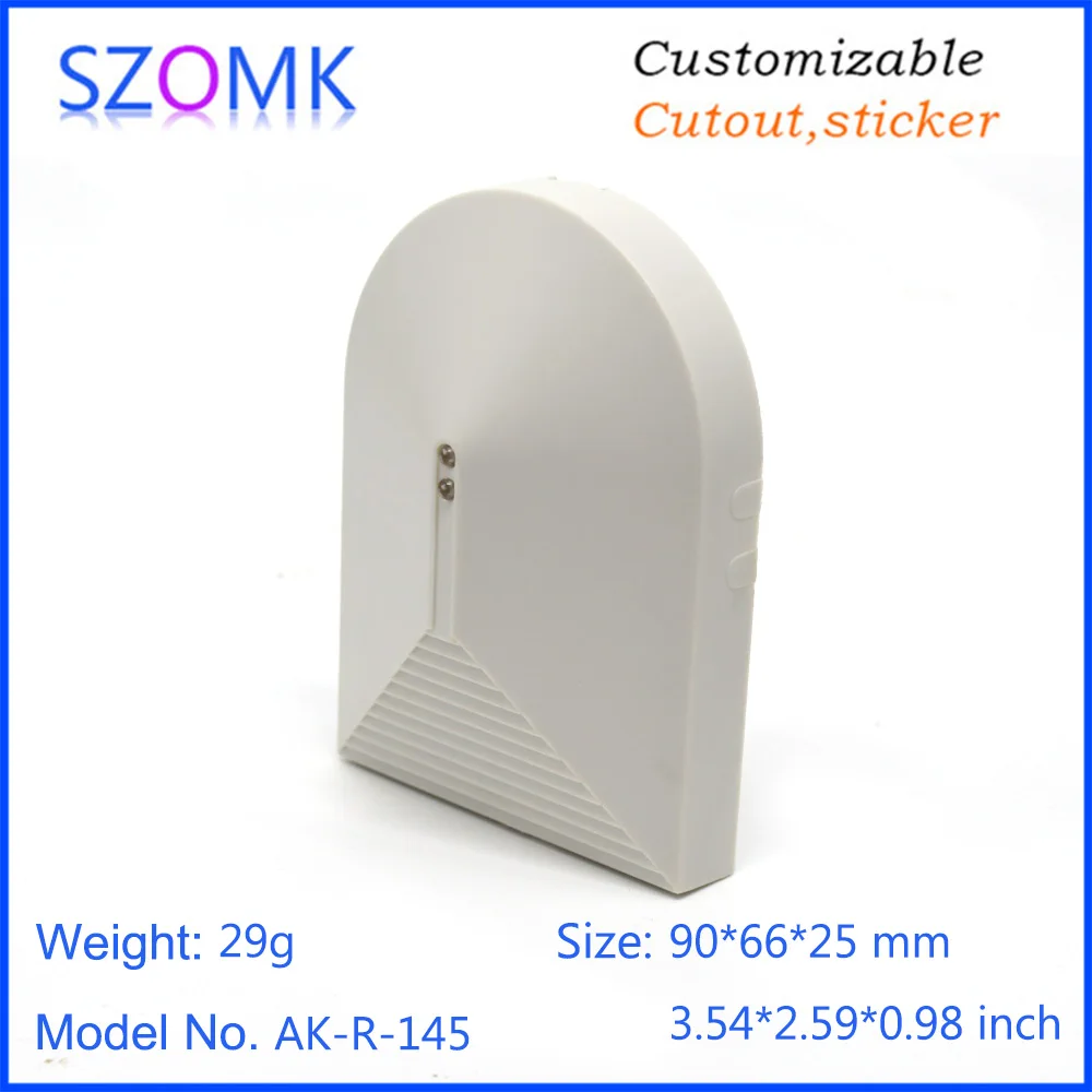 szomk new PIR motion plastic enclosure for electronics plastic junction housing with bracket plastic instrument housing PIR sensor casing (9)