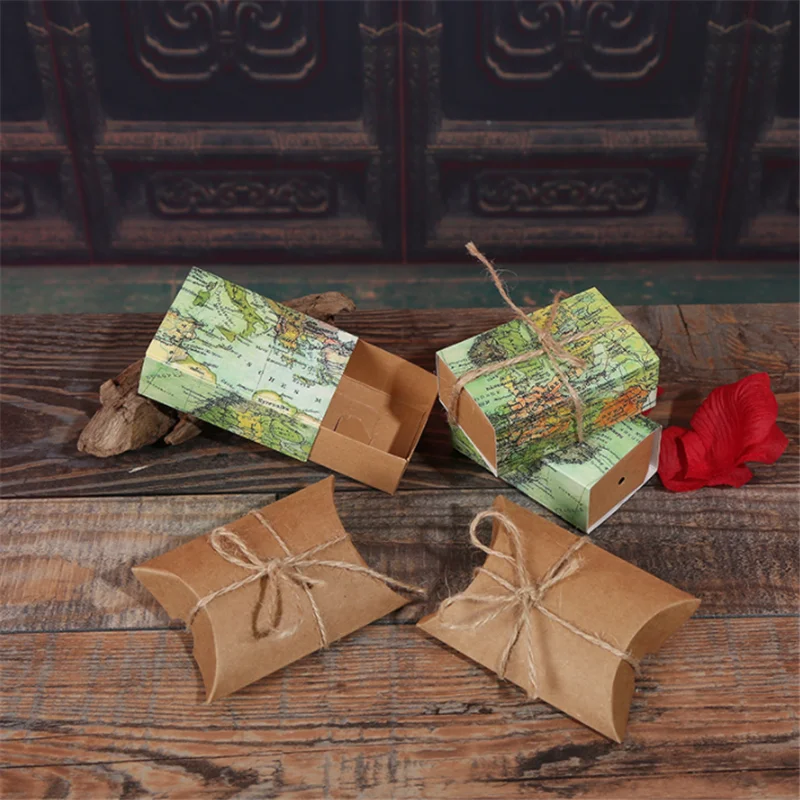 

BXLYY 5pc New Kraft Paper Wedding Retro Candy Box Chocolate Paper Bag DIY Wedding Favorite and Gift Bag Party Supplies Box.7z