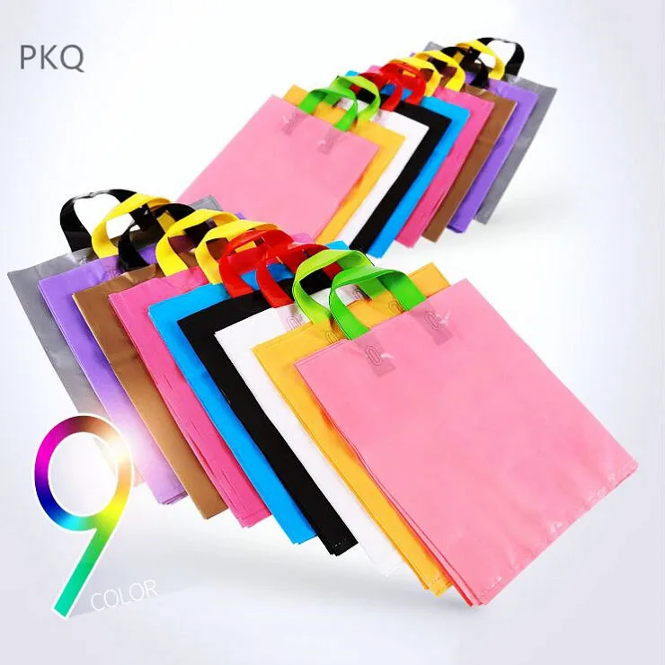 Buy 300pcs/lot Custom Logo Plastic Gift Bag With