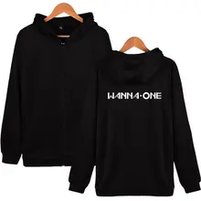 WANNA ONE хип хоп парные мужские и женские свитшоты на молнии с