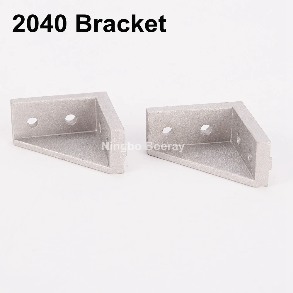 10pcs 2040 Corner Fitting Angle Aluminum L Connector Bracket Aluminum Profile 