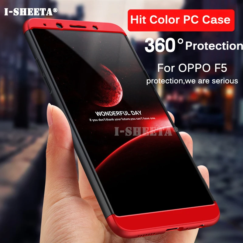 360 полная защита прочные Чехлы для OPPO F5 A7 AX7 K1 R15X ультра тонкий матовый Жесткий ПК