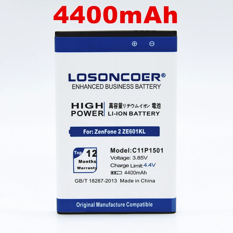 

4700mAh C11P1501 Battery For Original Asus Zenfone 2 Laser 5.5 ZE601KL Selfie ZD551KL ZE550KL ZE601KL ZE600KL Z00LD Z011D Z00UD