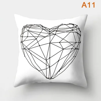 

Comfortable Household Black White Striped Geometric Pattern Pillow Cover can CSV