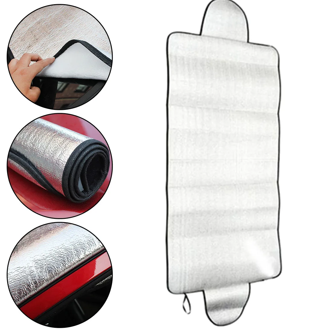 

Insulation Sunshade Sun Visor Car Frost Winter Universal 150*70cm Car Snow Block Snow Cover Frost Front Windshield Sunscreen