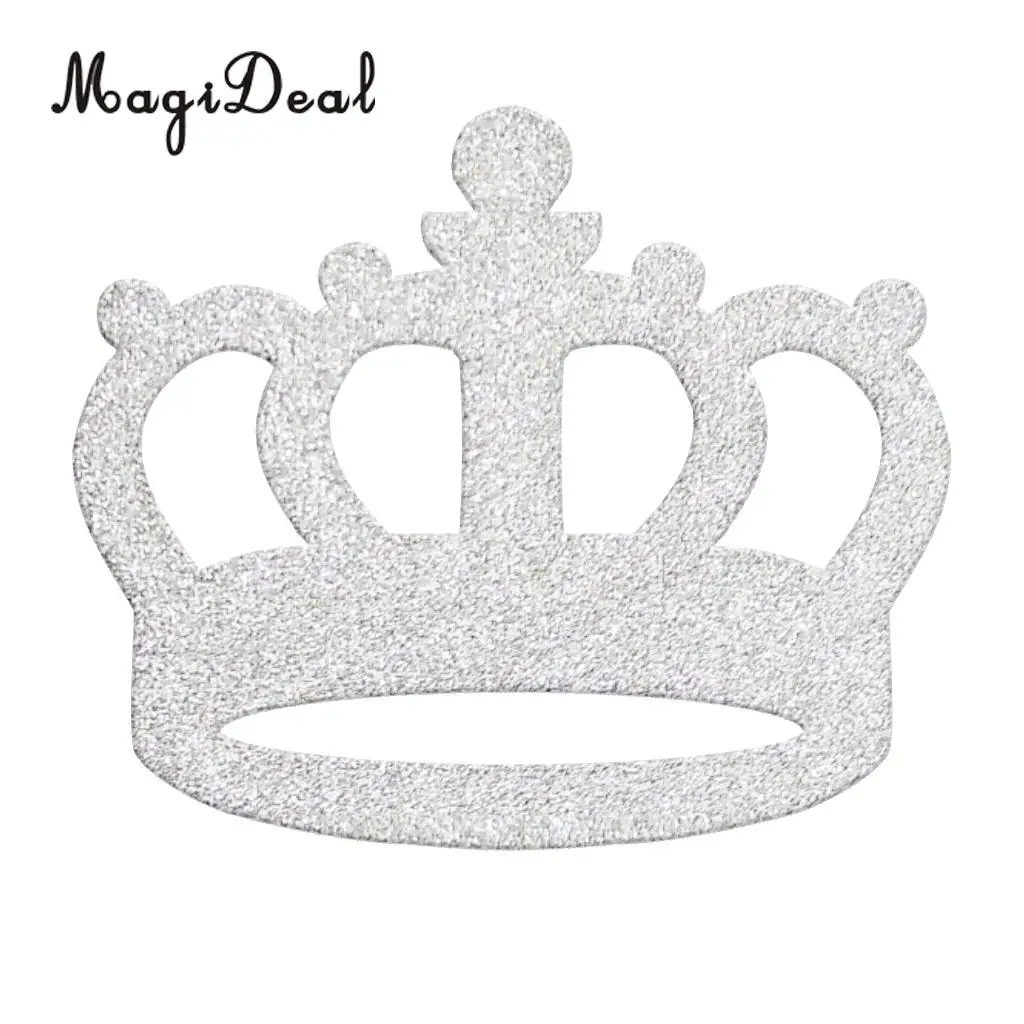 Pack of 20pcs Glitter Princess Crown DIY Cake Toppers Christmas Birthday Baby Shower Cupcake Picks Bakery Accessories