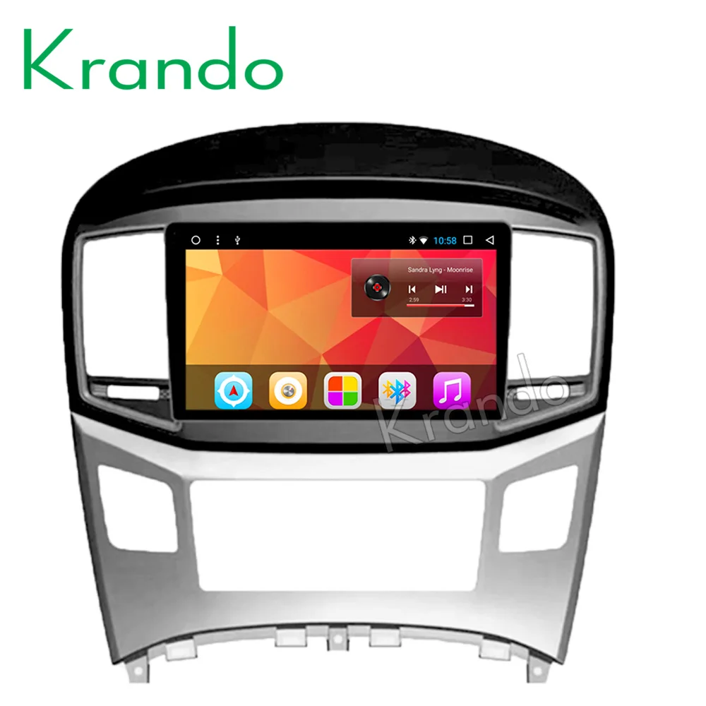 Автомобильный мультимедийный плеер Krando Android 8 1 большой экран 9 дюймов для hyundai H1