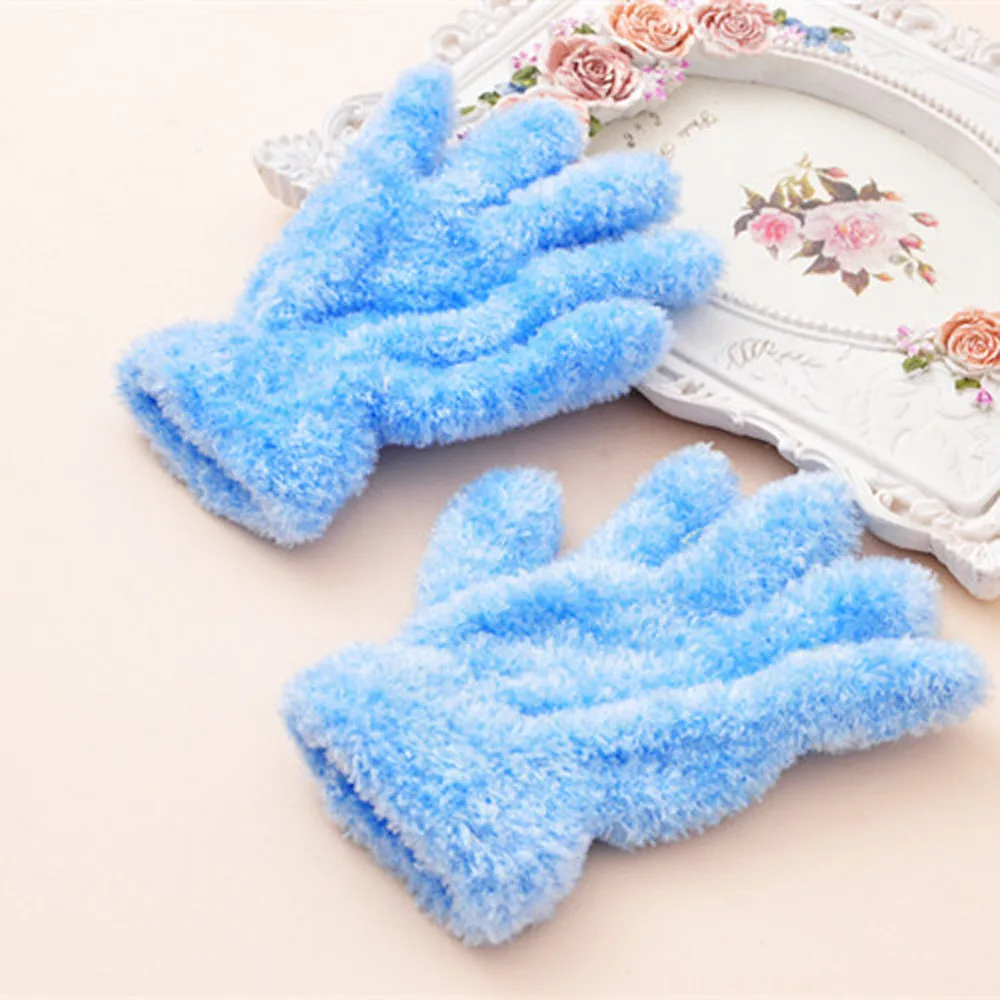 Pure Color Cute Baby Gloves Infant Baby Girls Boys Winter Warm Gloves