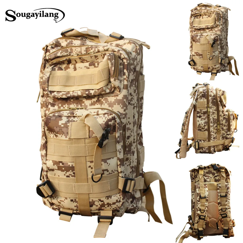 Sougayilang 43*26*23cm Nylon Backpack Fishing 3 Layer Saterproof Fly