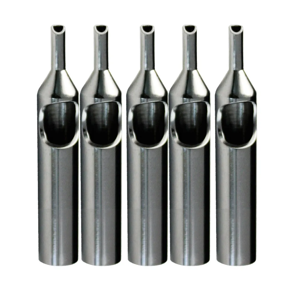 ITATOO 10pcs Disposable Stainless Steel Tattoo Nozzle Tips 13RT Tattoo