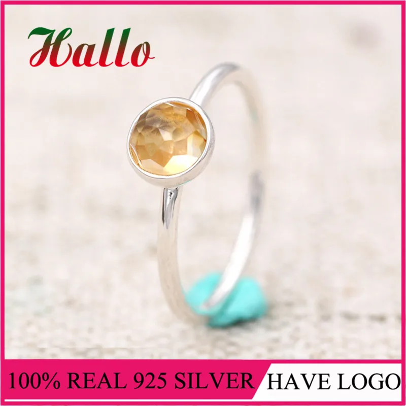 2017 Women 100% 925 Silver November Droplet Citrine Ring. Female Fashion DIY Jewelry For Women.Bridal Accessories.Bijou | Украшения и