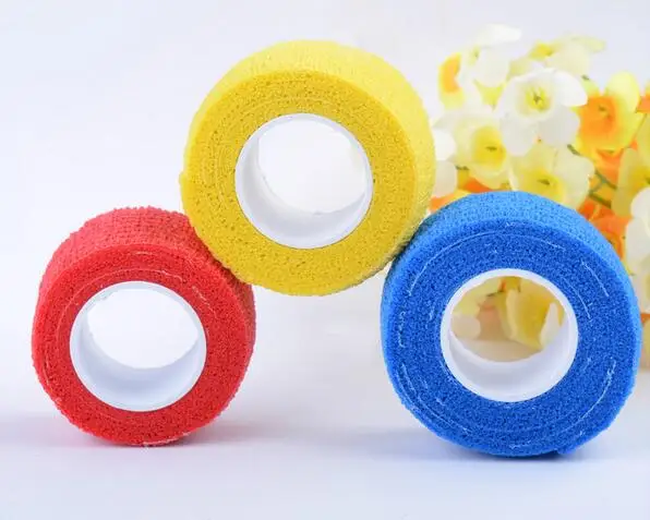 

Promotional 2.5cmx4.5m 1 Roll coban latex free nonwoven elastic self adhesive adherent cohesive Wrap Finger Bandage tender Tape
