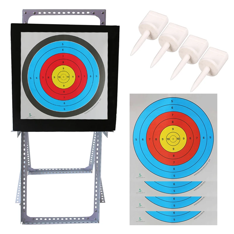 Archery EVA foam target with 8pcs 40*40cm target papers and 4pcs target
